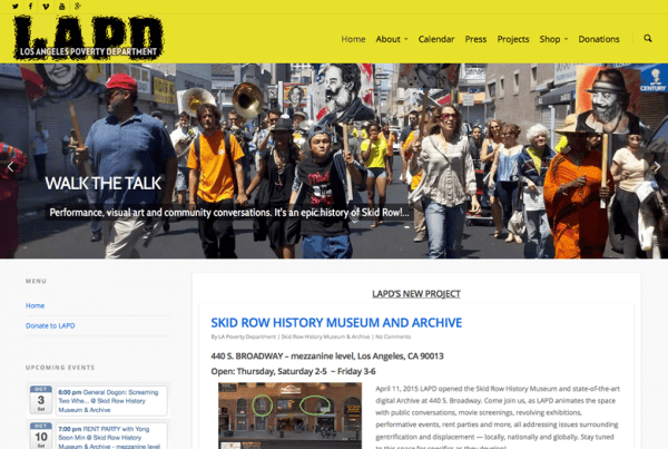 LAPD Website Design