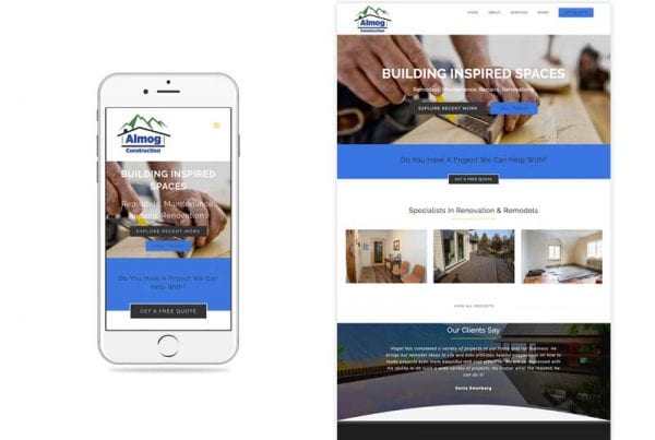 Almog Construction Website Design